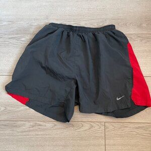 Nike Drifit Men's Gray and Red Shorts Size medium